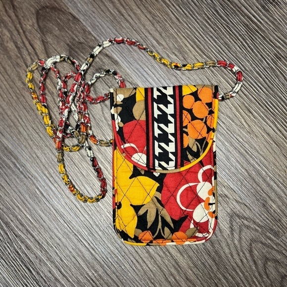Vera Bradley Bags Vera Bradley Carson Cellphone Crossbody Bag Bittersweet Floral Print Chain
